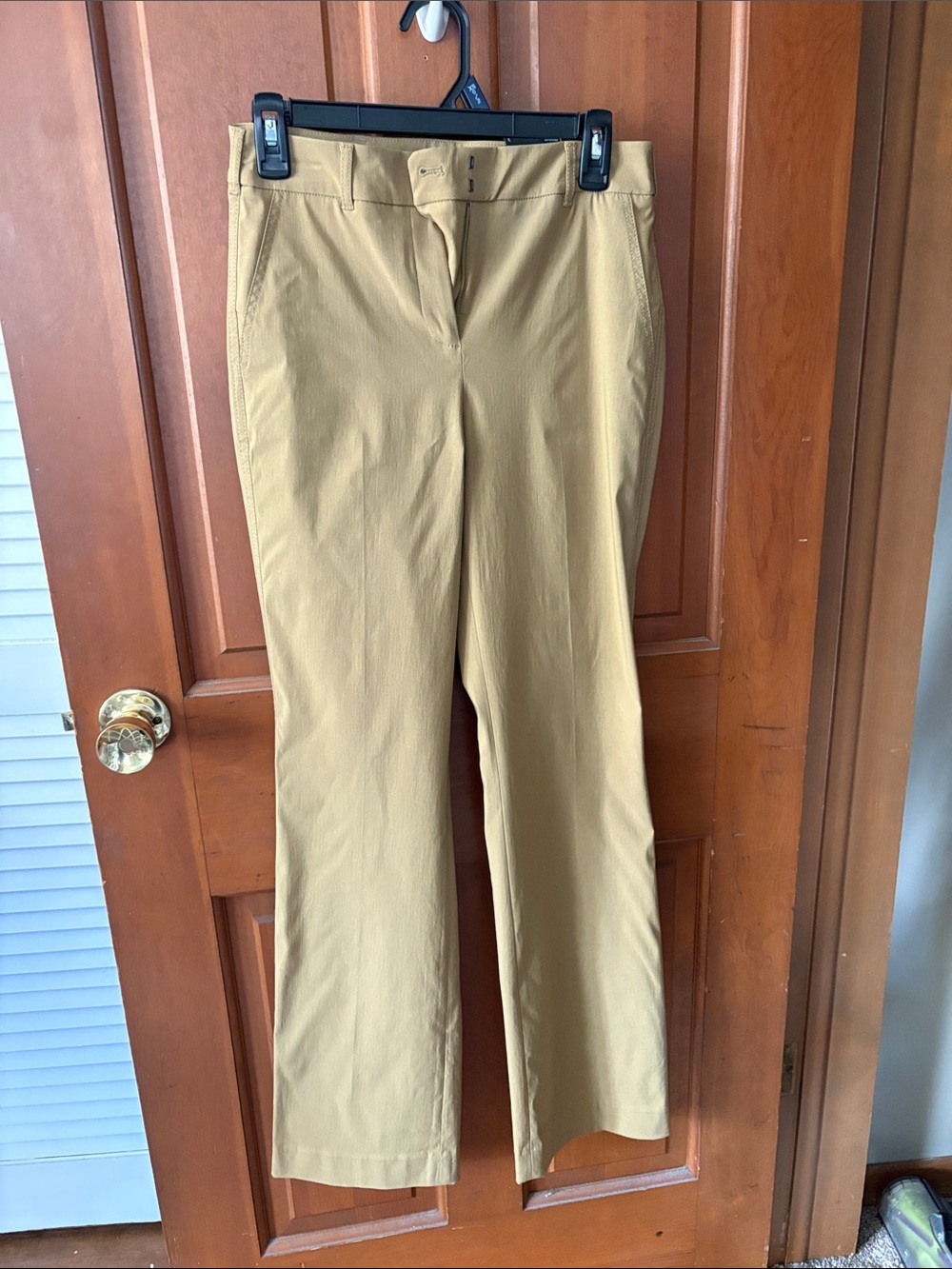 White House Black Market Tan Boot-Cut Pants